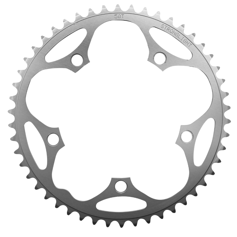 Miche Plateau route 5bra d.130 52dts exterieur type shimano argent 9-10v. à 72.38 € en ligne ou dans votre magasin