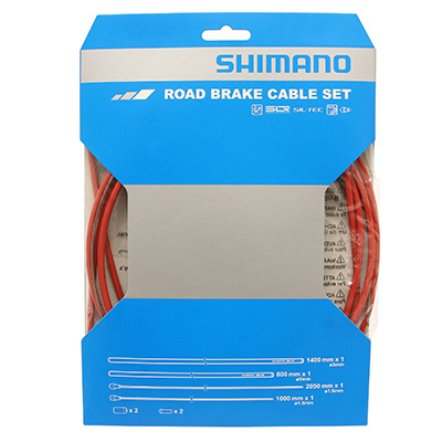Shimano Kit Cables Gaines Fr PTFE Road PTFE Rouge