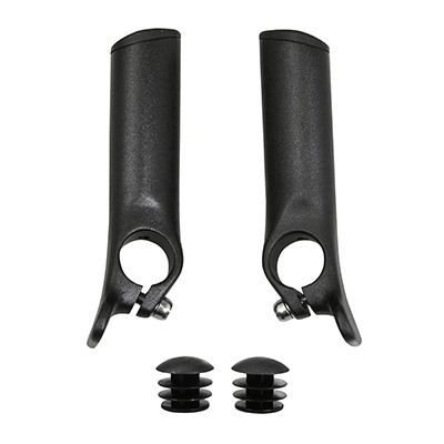 Embouts De Cintre Aluminium Noirs X2 – Transformez Un Cintre VTT En Cintre De Course
