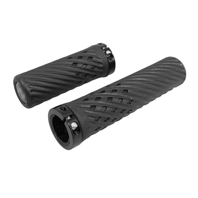 2 Paires De Poignées VTT Breezer Noir - Poignées Double Verrouillage (lock-on) Pour Vélos - 130mm