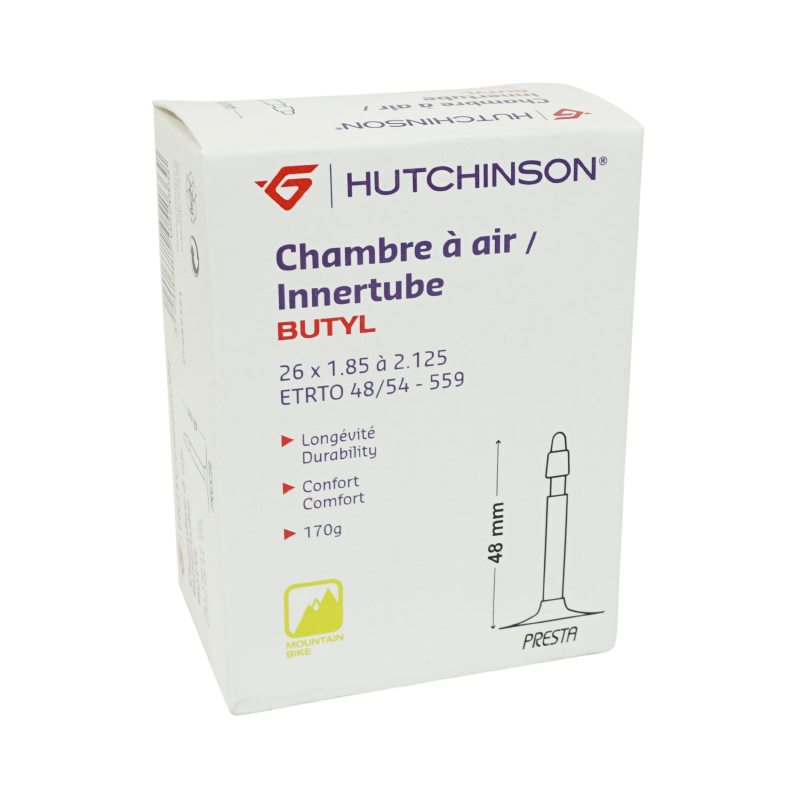 Hutchinson CHAMBRE A AIR VELO 26 x 1.85-2.125 VALVE PRESTA 48mm
