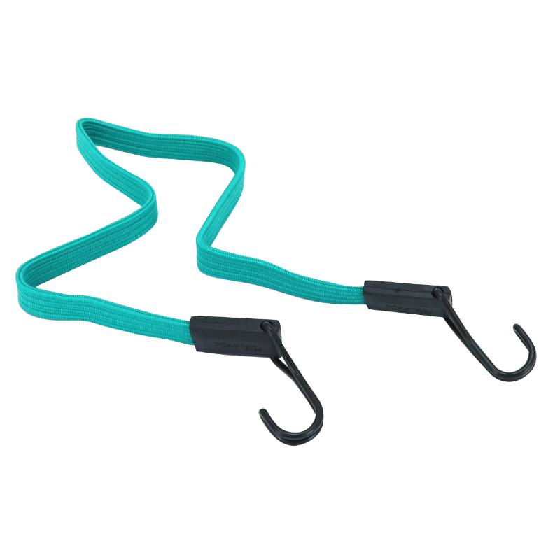 SANDOW Tendeur Vélo Plat Double Fil Avec Crochets Vert – Résistance 40 Kg, 0,80 M