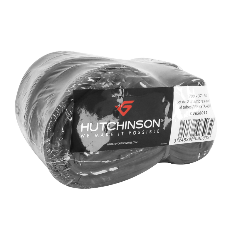 Pneu Velo Route 700x25c Lot De 2 Pneus Hutchinson Nitro 2 2 Chambres à Air - 700x25, Tringle Souple - Pour Vélo Route 700x25 Tringle Souple