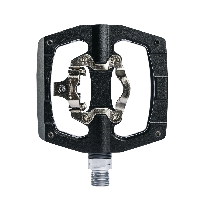 Pedale Vtt Descente - Bmx Switch Gap Argent Alu Filetage 9-16 Avec