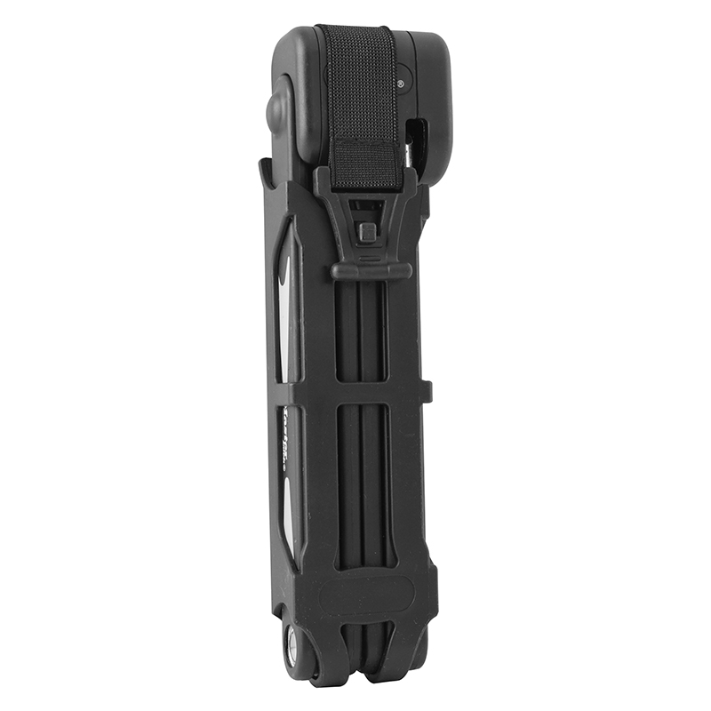 Antivol Pliable Fischer 85/110 Cm – Niveau De Sécurité 8, Barres Gainées Plastique, Support Inclut, 2 Clés, Noir