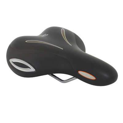 Selle royal SELLE LOOKIN LOISIR RELAXED EXTRA LARGE GEL VISIBLE AVEC PROTECTION LATERALE ET ELASTOME