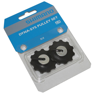 Galet derailleur 9/10v. a roulements argent (x2) (adapt. shimano) - fab