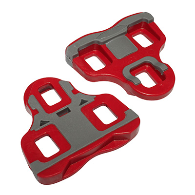 Cales Pédales NEWTON Type Look Keo - Rouges Bi-matière Angle 6° - Paire Neuve