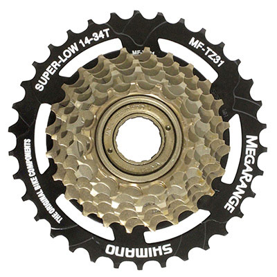 Pinhão 7 Veloc. Shimano De Rosca MF-TZ500 14/28 Dentes - Netpilot Bike