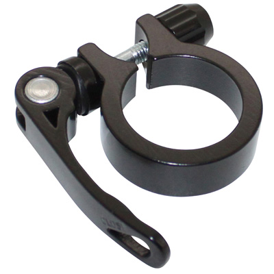 Collier de serrage de selle - Newton - Aluminium - Noir - Diamètre 28,6mm - Sport